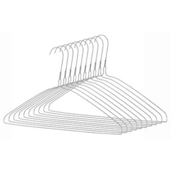 Whitmor® 6060-5086-10 Everyday Clothes Hanger, Chrome, 10-Pack