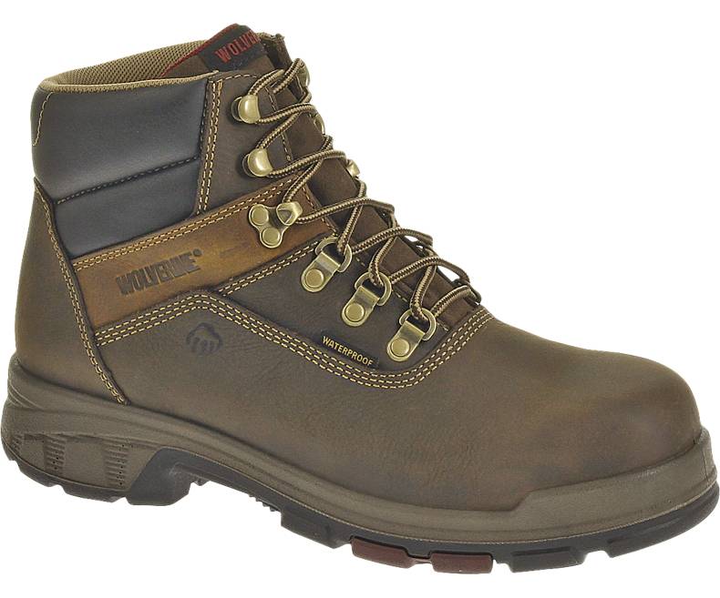 Wolverine W10314-14-0M Cabor Waterproof Cabor Boot, Size 14, Medium, 6", Brown