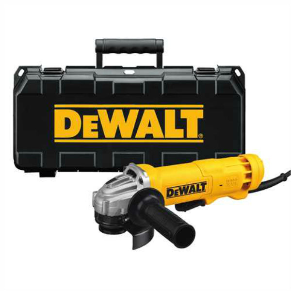 DeWalt® DWE402K Small Angle AC/DC Grinder Kit, 4-1/2", 11A, 11000 RPM