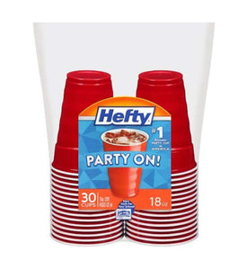Hefty C21806 Easy Grip Party Cups, 18 Oz, 30-Count