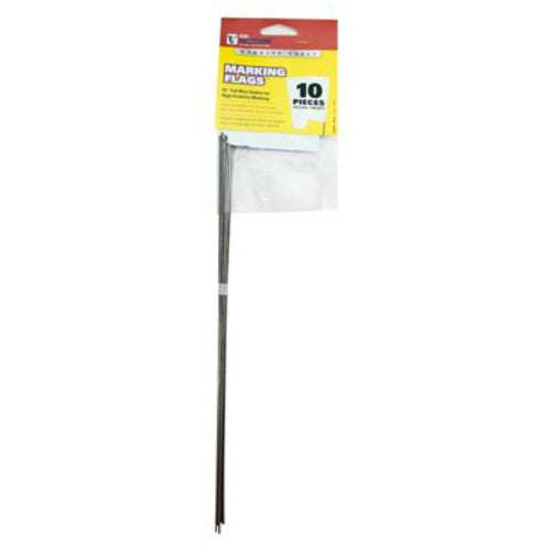 CH Hanson® 15180 Marking Stake Flag, 15", White, 10-Pack