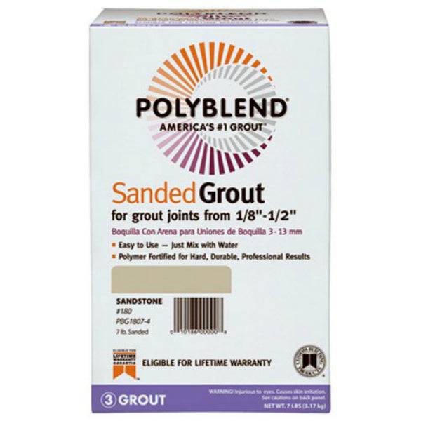 Polyblend® PBG457-4 Sanded Tile Grout, #45 Summer Wheat, 7 Lbs