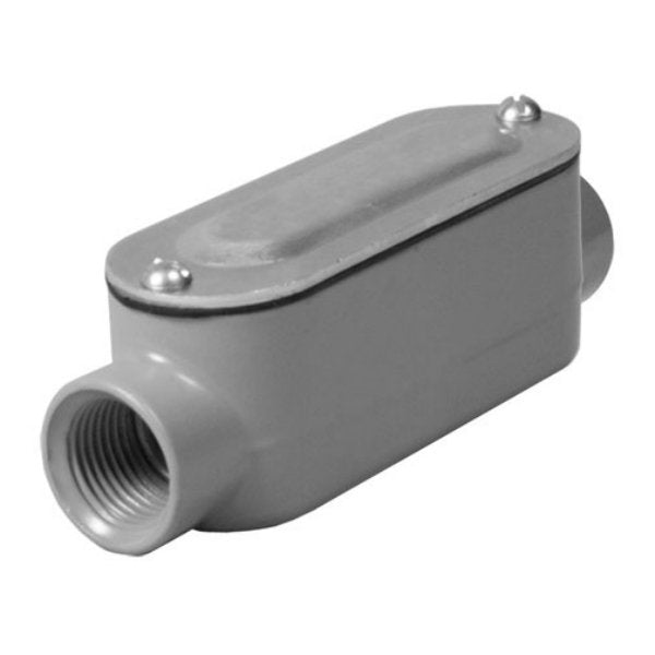 Taymac® RLC075 Type C Threaded Conduit Body, Die Cast Aluminum, 3/4"