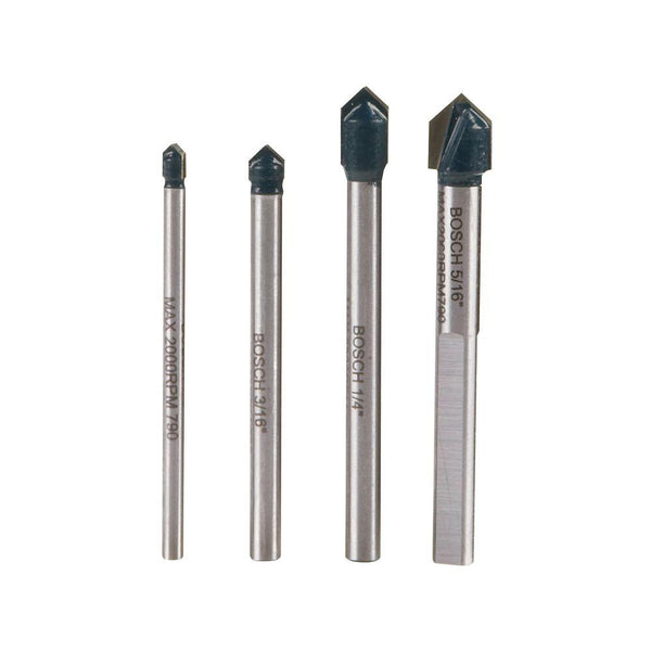 Bosch GT2000 Glass & Tile Bit Set, 4-Piece