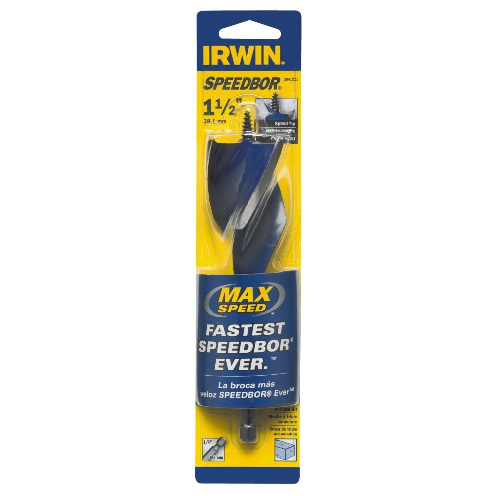 Irwin® 3041021 Speedbor® Max Speed™ Standard Length Drill Bit, 1-1/2" x 6"