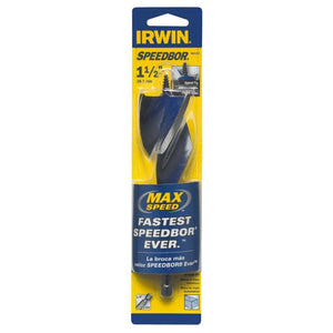 Irwin® 3041021 Speedbor® Max Speed™ Standard Length Drill Bit, 1-1/2" x 6"
