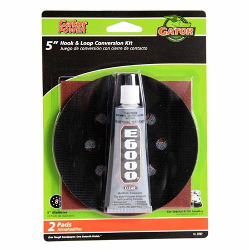 Gator® 3727 Hook & Loop 8-Hole Sanding Disc Replacment & Conversion Kit, 5"