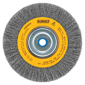 DeWalt® DW4904 Crimped Bench Grinder Wire Wheel Brush, medium face, 6"