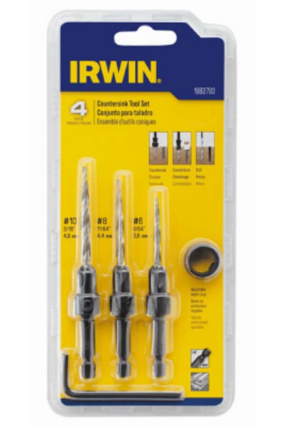 Irwin® 1882793 Wood Countersink Set, 4-Piece