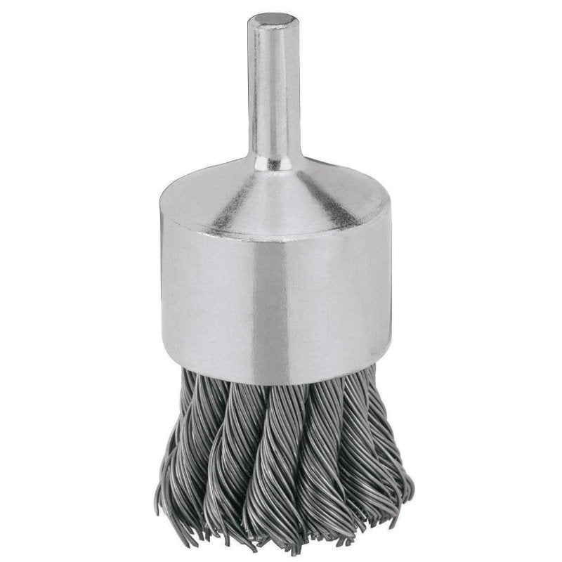 DeWalt® DW4902 High Performance™ Carbon Crimped Wire End Brush, 1" x 1/4"