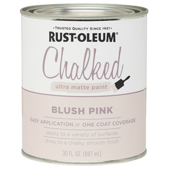 Rust-Oleum® 285142 Chalked Ultra Matte Paint, 30 Oz, Blush Pink