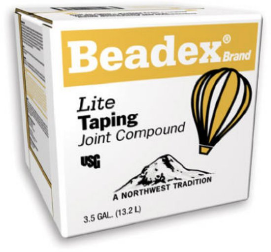 USG 385264 Beadex® Brand Lite Taping Joint Compound, 3.5 Gallon