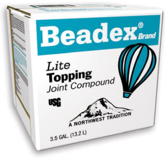 USG 385262 Beadex® Brand Lite Topping Joint Compound, 3.5 Gallon