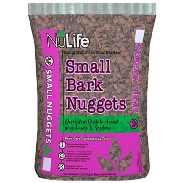 NuLife WNL03211 Small Bark Nuggets, 2 Cu.ft.