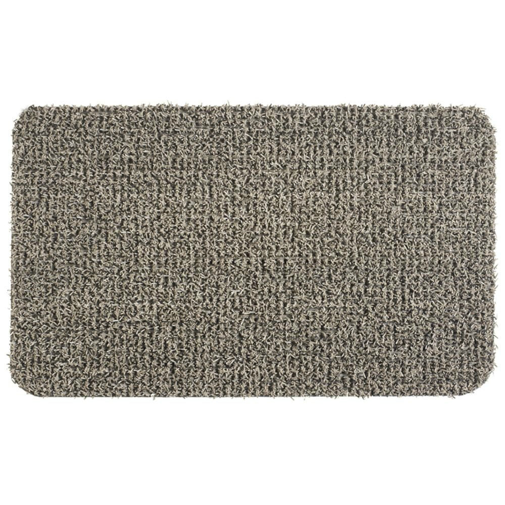 GrassWorx™ 10372031 Flair Classic Clean Machine Scraper Mat, Earth Taupe,18"x30"