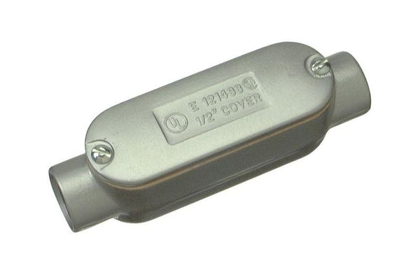 Halex® 58407 Type C Threaded Oval Conduit Body with Cover & Gasket, 3/4"