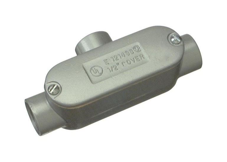 Halex® 58807 Type T Threaded Oval Conduit Body with Cover & Gasket, 3/4"