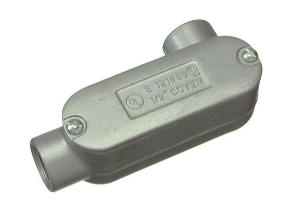 Halex® 58905 Type LR Threaded Oval Conduit Body with Cover & Gasket, 1/2"