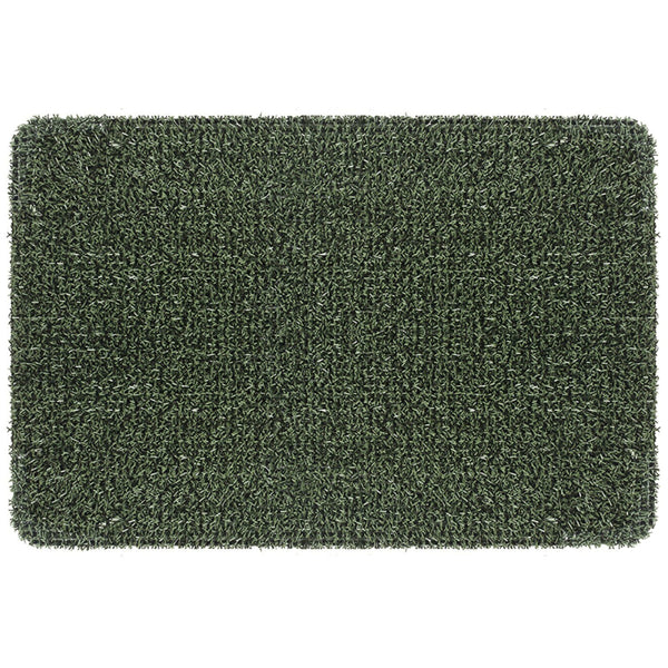 GrassWorx 10372030 Flair Classic Clean Machine Scraper Mat, Evergreen, 18" x 30"
