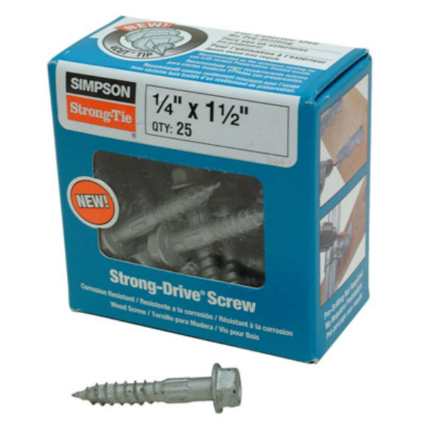 Simpson Strong-Tie SDS25112-R25 Strong-Drive Wood Screws, 1.5", 25-Pack