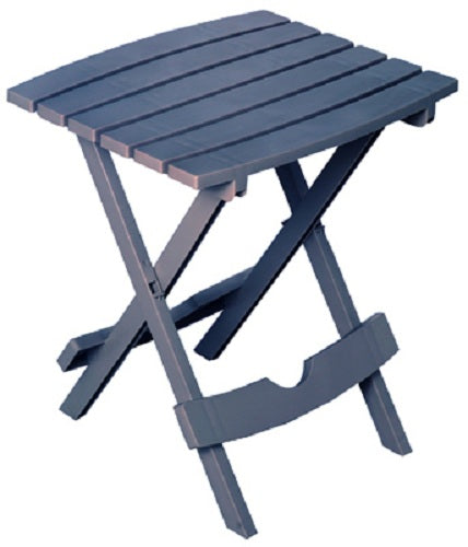 Adams 8500-94-3931 Quik Fold Portable Resin Side Table, Bluestone