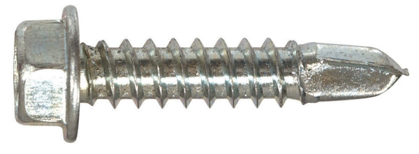 Hillman Fasteners 47204 Hex Washer Self Drilling Screw, 8-18x1/2", Zinc Coated