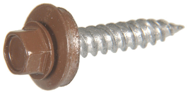 Hillman Fasteners 47736 Head Self Piercing Sheeter Screws, 10 x 1-1/2", Brown