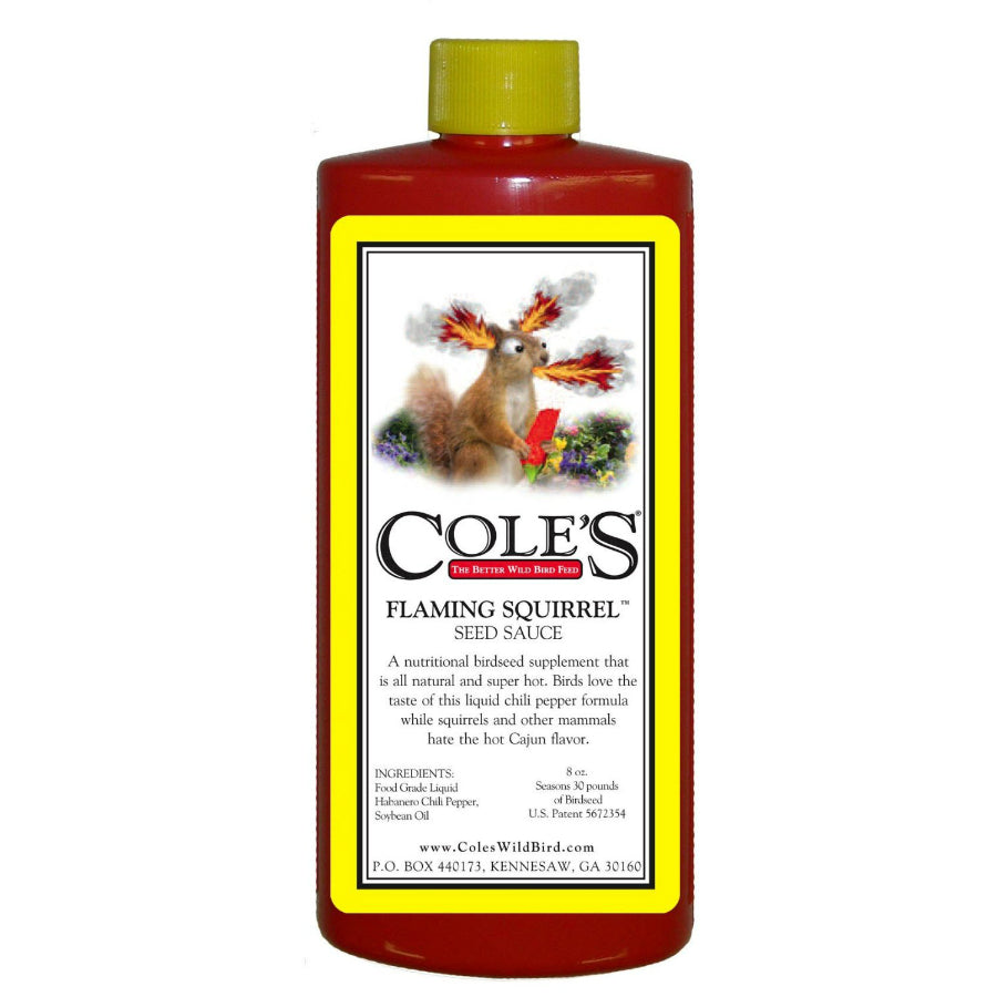 Cole's FS08 Flaming Squirrel Seed Sauce Bird Seed, 8 Oz