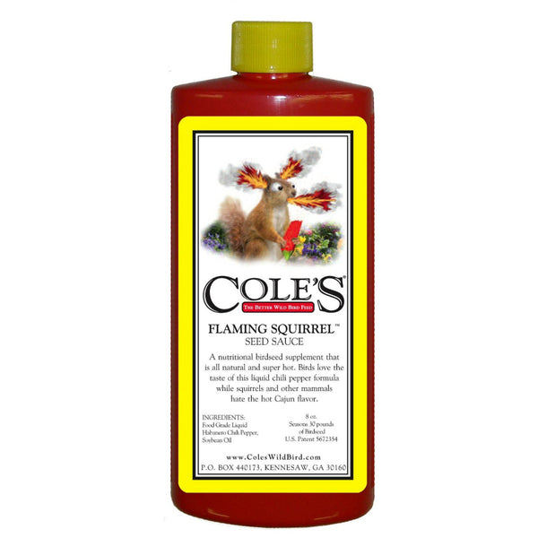 Cole's FS08 Flaming Squirrel Seed Sauce Bird Seed, 8 Oz