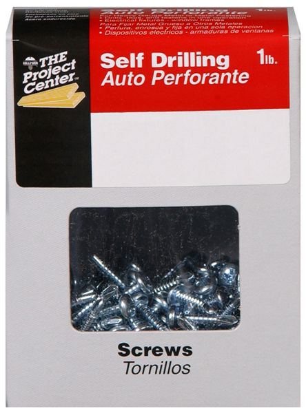 Hillman 47153 Phillips Drive Pan Head Self-Drilling Screws, 8-18 x 1/2", 1 Lb