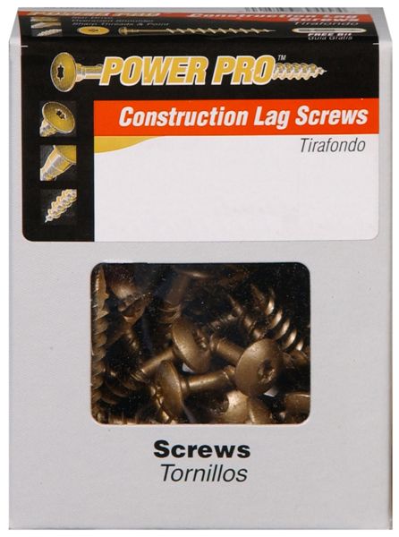 Hillman™ 47866 Star Drive Construction Lag Screws, Bronze, 1/4" x 1.5", 75-Count