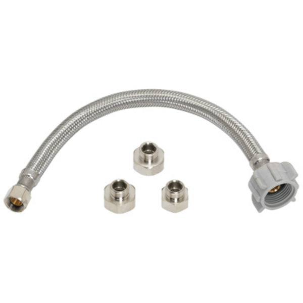 Homewerks® 7233-20-38-5 Universal Stainless Steel Toilet Connector Kit, 20"