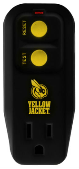 Coleman Cable 2762 Yellow Jacket GFCI Plug/Outlet Outdoor Adapter