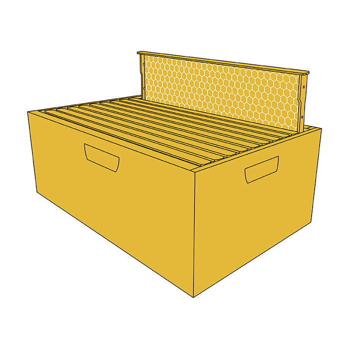 Harvest Lane Honey WWBCD-101 Deep Brood Box with 10 Frames & Foundations