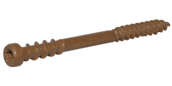 Hillman™ 48446 Star Drive Composite Deck Screws, Brown, 2.5" x #10, 5 Lb