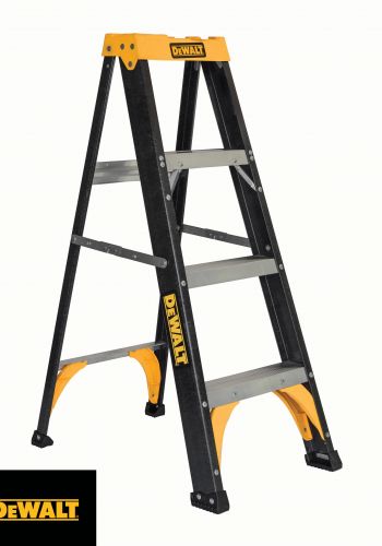 DeWalt DXL3210-04 Fiberglass Type II Step Ladder, 225 lbs Load Capacity, 4'