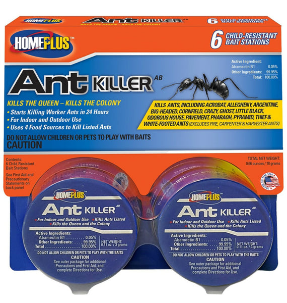 Home Plus™ AT-6ABMETAL Metal Ant Bait Killer, 6-Pack