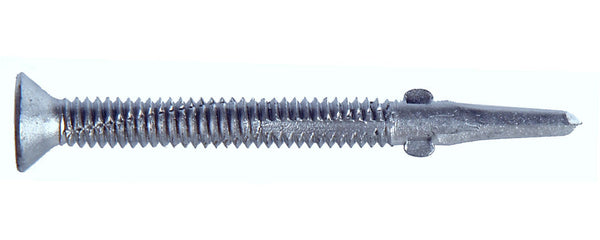 Hillman™ 47294 Flat Head Self-Drilling Screw with Wing, Silver, 12-24 x 2.5", Lb
