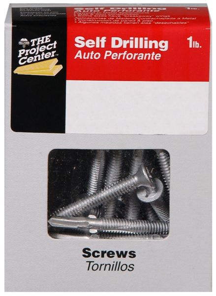 Hillman™ 47294 Flat Head Self-Drilling Screw with Wing, Silver, 12-24 x 2.5", Lb