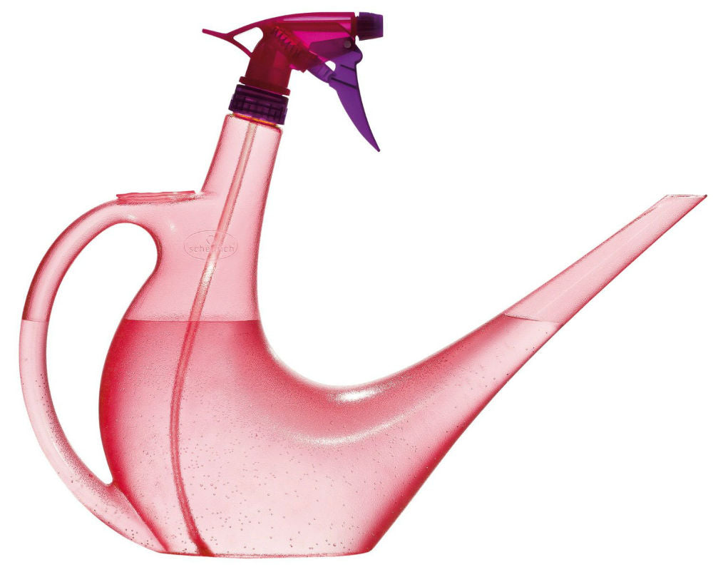 Scheurich 50447 Sprayman 2-In-1 Watering Can & Spray Bottle, Pink, 40 Oz