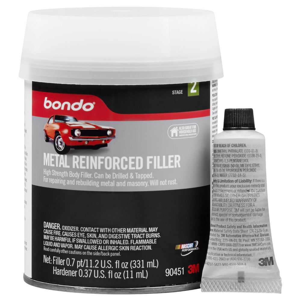 Bondo® 90451 Metal Reinforced Filler, 0.7 Pint – Toolbox Supply