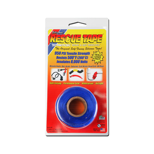 Rescue Tape RT1000201206USC Self-Fusing Silicone Tape, 1" x 12', Blue