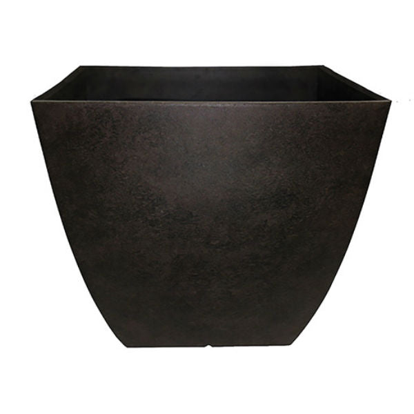Southern Patio® HDR-019275 Newland Square Planter, Coffee, 16"