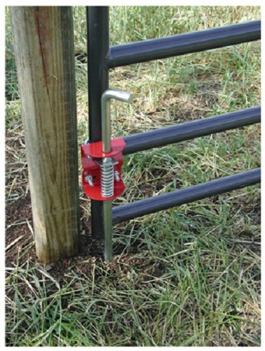 SpeeCo® S16100200 Round Tube Gate Anchor, Painted Red