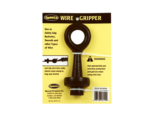 SpeeCo S16111000 Electric Fence Wire Gripper, Black