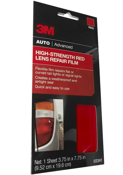 3M™ 03341 High Strength Lens Repair Film, Red, 3.75" x 7.75"