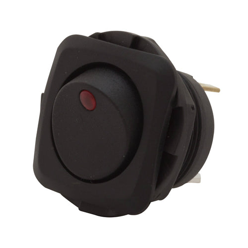 GB Electrical GSW-50 Red Illuminated Round Hole Rocker Switch