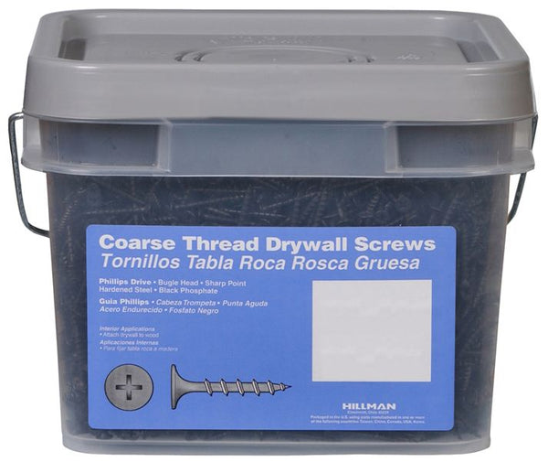 Hillman™ 967622 Phillips Drive Coarse Thread Drywall Screws, 1" x 6, 1/4 Keg