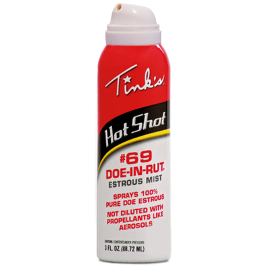 Tinks® W5310 Hot Shot® #69 Doe-In-Rut® Buck Lure Estrous Mist Spray, 3 Oz