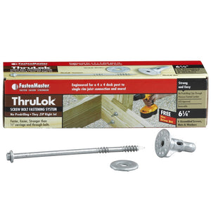 FastenMaster® FMTHR614-6 ThruLok™ Screw Bolt Fastening System, 6-1/4", 6-Count
